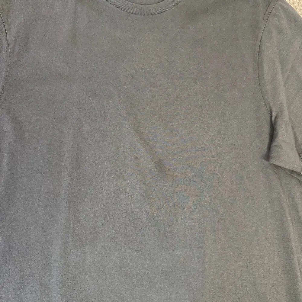 J.Crew Broken In Shirt SZ XL Gray Short Sleeve Crewneck Pullover Stretch Cotton